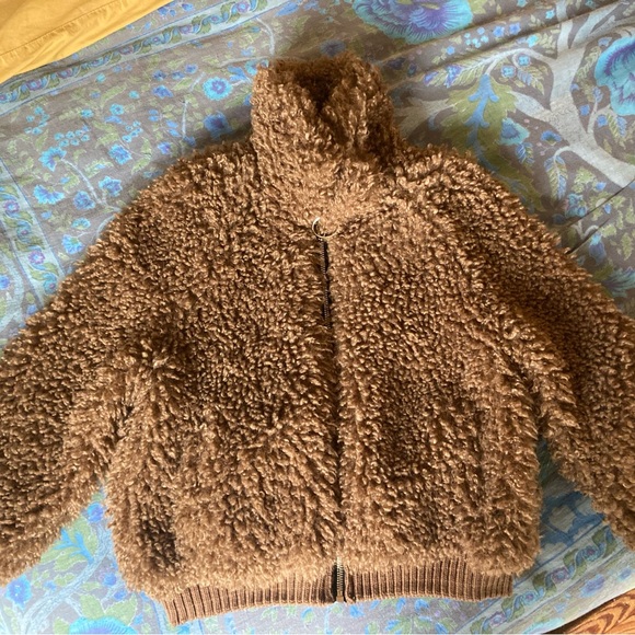 Zara Jackets & Coats Zara Teddy Bear Bomber Poshmark